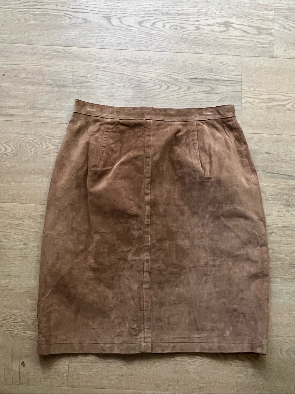 Hunt Club Brown 100% leather skirt
